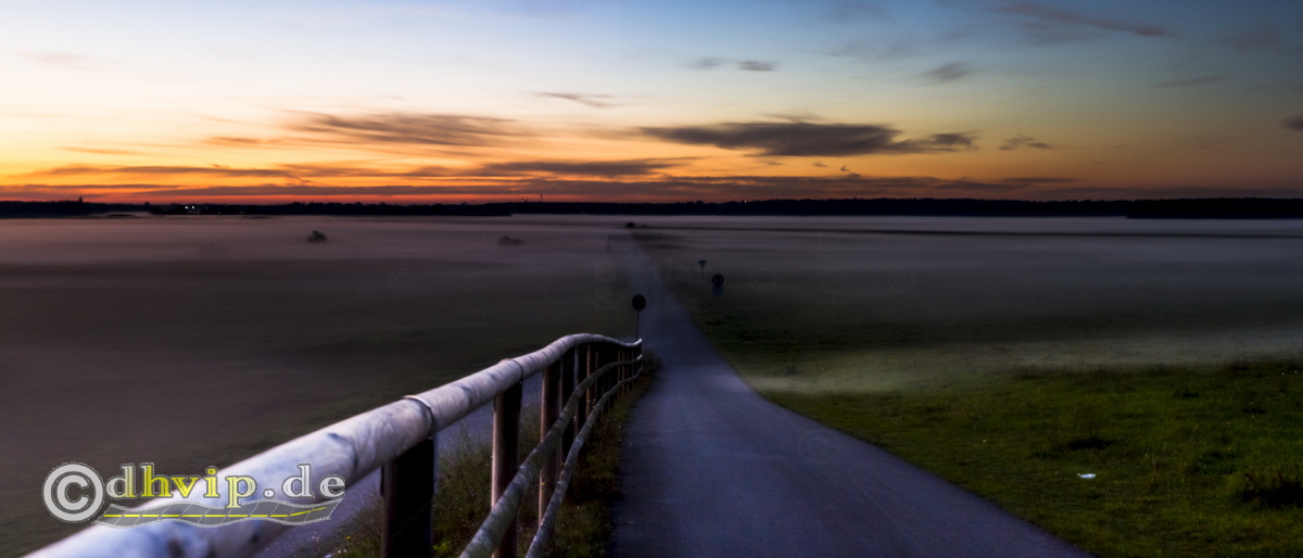 Panorama picture of sunset @ Mallertshofer Holz (Garching/Germany). Picture available for sale in the shop.